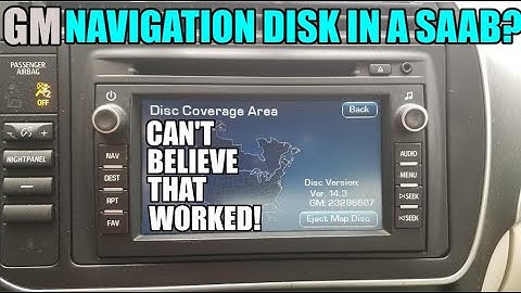 Updated My Saabs Nav to the Lastest GM Map Disk