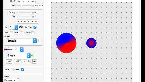 Color-Blended Circular Tiles
