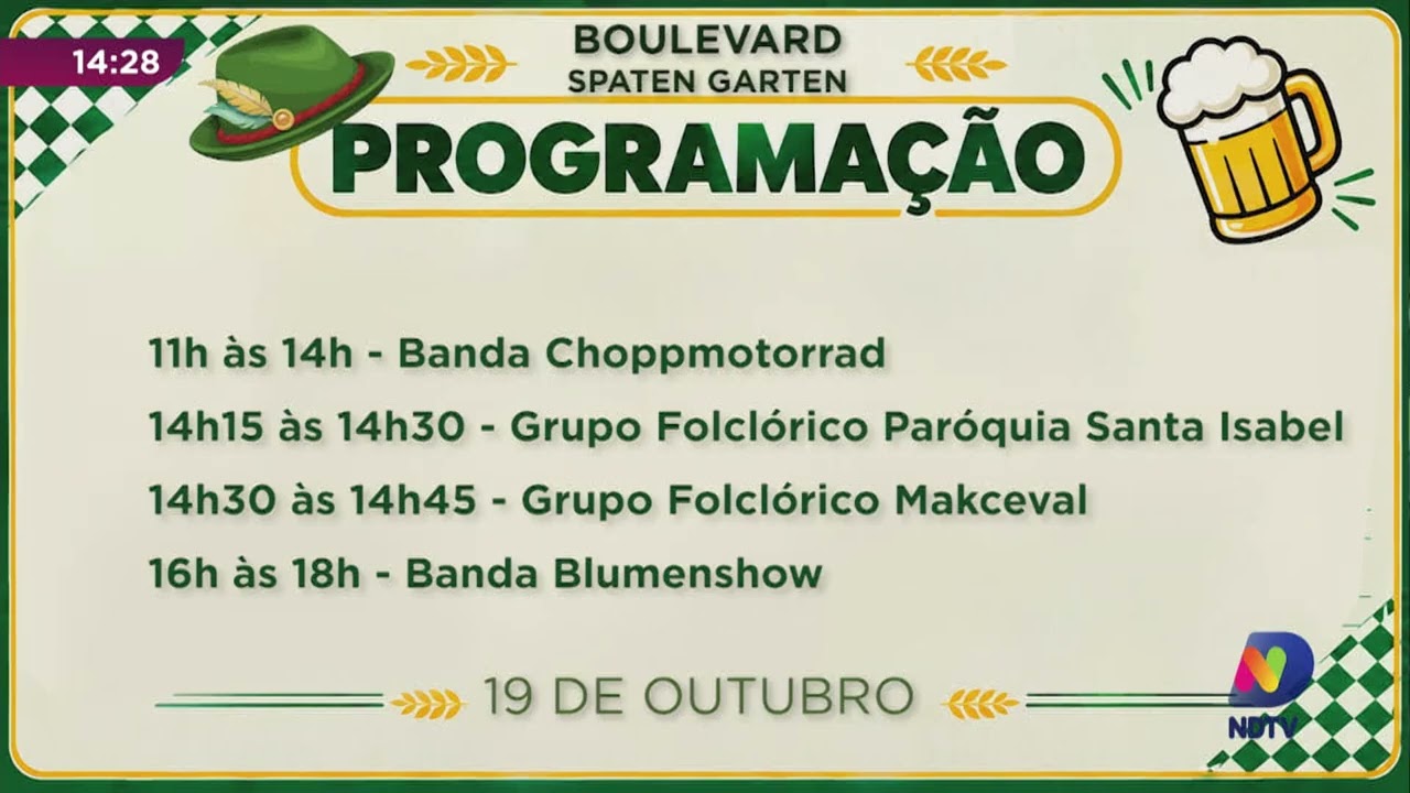 Blumenau: Confira a programação da Oktoberfest