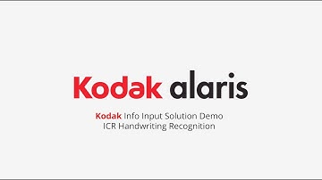 KODAK Info Input Solution Demo: ICR Handwriting Recognition