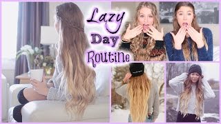 Get Ready With Me // Lazy Weekend Routine + SURPRISE!