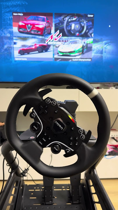 Moza R5 Startup — Wheel Calibration #SimRacing #MozaR5 #Shorts #PlayseatTrophy #assetocorsa