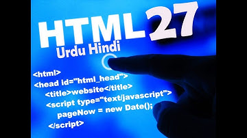 HTML Tutorials in Urdu-Hindi Part 27 HTML Audio and Video