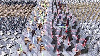 Every SITH ARMY vs Every JEDI ARMY Arena Battle! - Men of War: Star Wars Mod