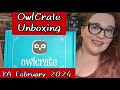 Owlcrate ya february 2024 treacherous love  owlcrate unboxing