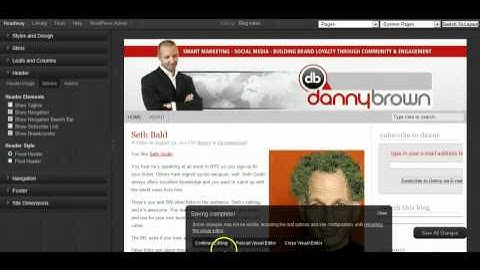 Recreating DannyBrown.me from basic Headway theme install