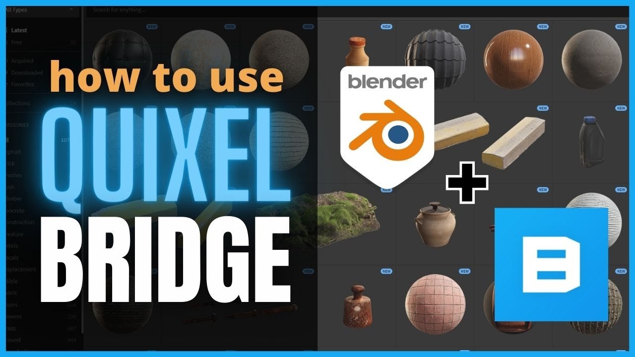 😃How To Install An Use Quixel Bridge On Blender (2022 Update)