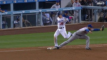 NYM@LAD: Cabrera makes a slick barehanded play