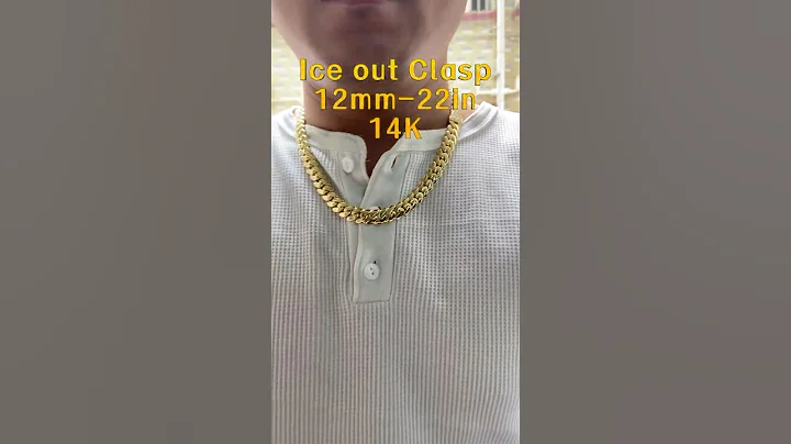 14K Gold Plated Brass Miami Cuban Link Chain | 12MM I 22IN 14K #jewelry #gold #chain