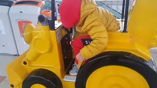 Cool Dude enjoys Bob The Builder Ride in Galeria, Hatfield, Hertfordshire