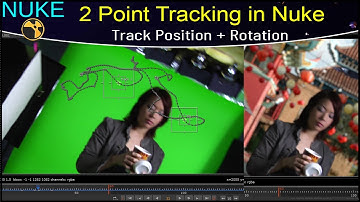 Nuke Tutorial – 2 Point Tracking in Nuke [English] | Position + Rotation Tracking | Nuke 2D Tracking