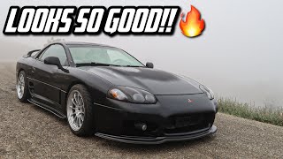 My MITSUBISHI 3000GT VR4 Gets CARBON FIBER PARTS!! | LIP KIT INSTALL