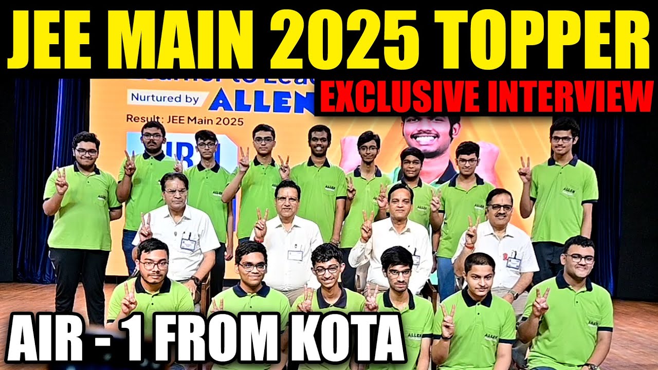JEE Mains Result Celebration | Toppers From Kota | AIR - 1 from #Allen ...