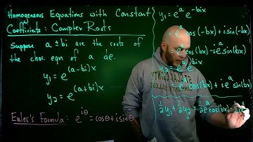 Solving a Differential Equation using the Characteristic Equation with Complex Roots