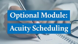 Optional Module: Acuity Scheduling