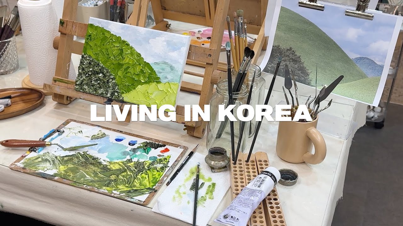 living in Korea | How I spent a week in Seoul | cray, what I eat, drawing, and working out