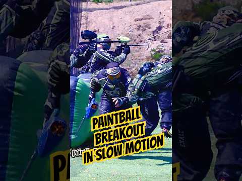 Slow motion paintball breakout #shorts #paintball #speedball #paintballing