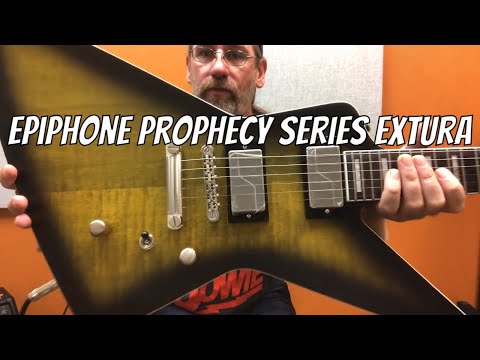 Epiphone Prophecy Series Extura Body Style Demo - YouTube