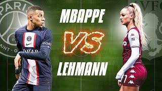 MBAPPE VS LEHMANN🔥 | PSG VS ASTON VİLLA | ATEŞLİ KADIN FUTBOLCU 🔥 #vsfootball #football