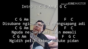 Cord lyrik lagu Raja band - kaliwat rengka ( cover )