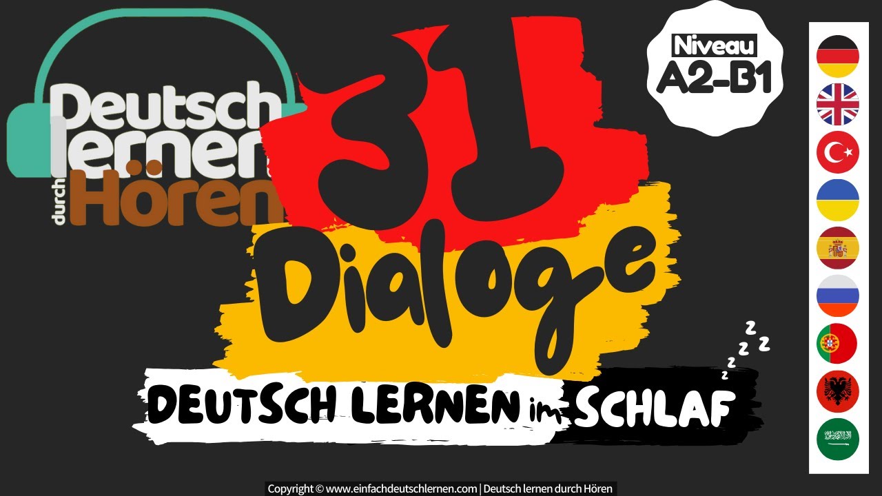 Deutsch lernen mit Dialogen | Lektion 32 | Nach dem Deutschkurs habe ich ein Bier getrunken. 🍺