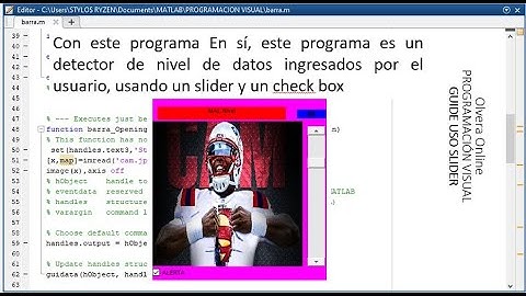 GUIDE EN MATLAB USO DE SLIDER, CHECK BOX