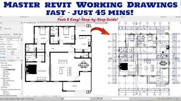 How to Create a Working Drawing in Revit || From Sketch to Blueprint (Beginner to Advanced!)