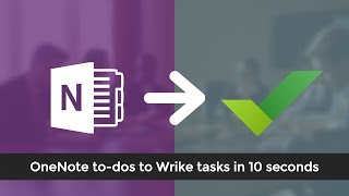 OneNote to Wrike Integration - To-dos