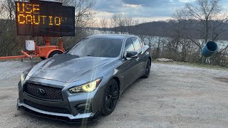 Infiniti Q50 POV Drive Around Lake ( Crazy Pulls)