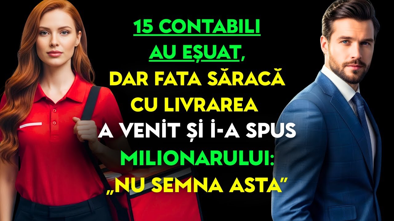 15 CONTABILI AU EȘUAT, dar FATA SĂRACĂ CU LIVRAREA a venit și i-a spus MILIONARULUI: „NU SEMNA ASTA”