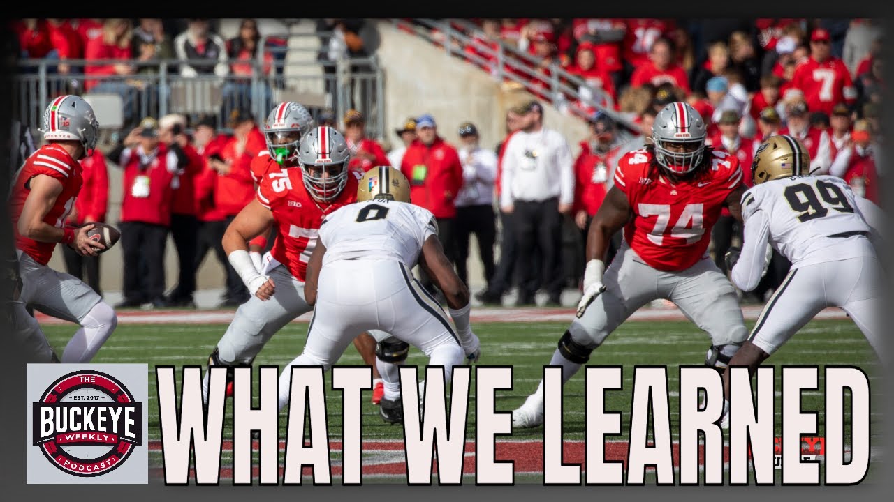 Ten Things We Learned From Rewatching Ohio State's 45-0 Win Over Purdue ...