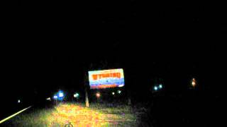 cheapest cross country drive $16 on WVO day2 rideshare #2 Welcome to Wyoming sign NYtoCA9/26/11