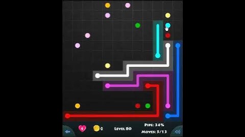 12 × 12 MANIA LEVEL 80 - FLOW GAME ON FACEBOOK Connect the dots