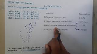 GATE CSE 2017 SET 2 Q ||Algorithms || GATE Insights Version: CSE