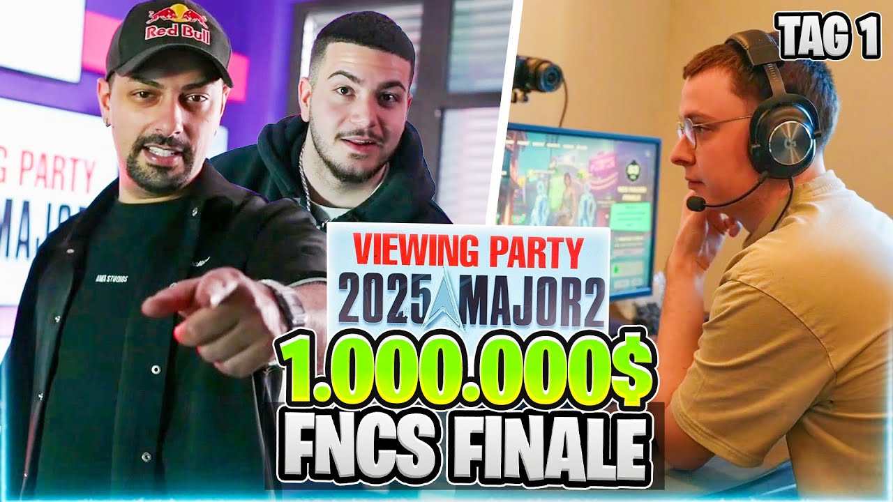 🔥🤑1.000.000$ FNCS FINALS VIEWINGPARTY AUS DEM BOOTCAMP! | TAG 1