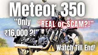 💸 “Royal Enfield Meteor 350 at ₹16k DP? REAL or SCAM?!” 😳#bikereview #meteor350