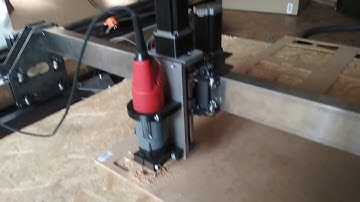 A804 diy CNC - first cut test