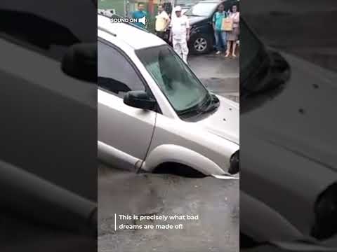 This sink hole is your worst nightmare! 😱  #TiH #ThisIsHappening #Sinkhole