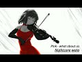 Nightcore  what about us  pnk   violin cover  nightcore wala