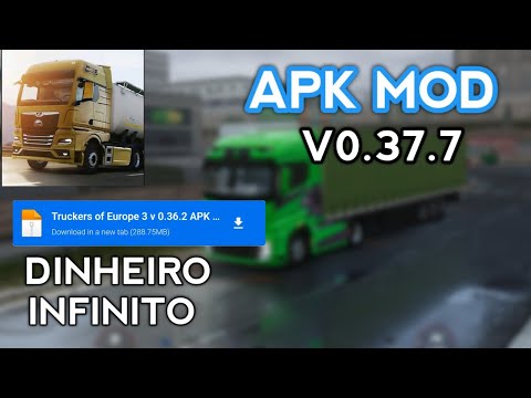 TRUCKERS OF EUROPE 3 APK MOD DINHEIRO INFINITO v0.37.7 ATUALIZADO