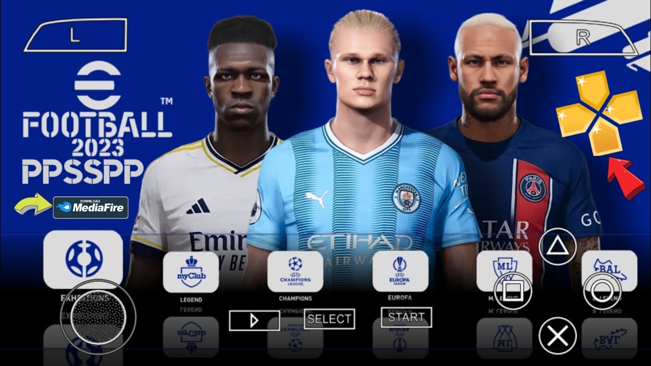 PES 2023 PPSSPP ISO Camera PS5 Offline Android
