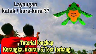 Membuat layangan kodok unik dari plastik | how to make a unique kite is easy