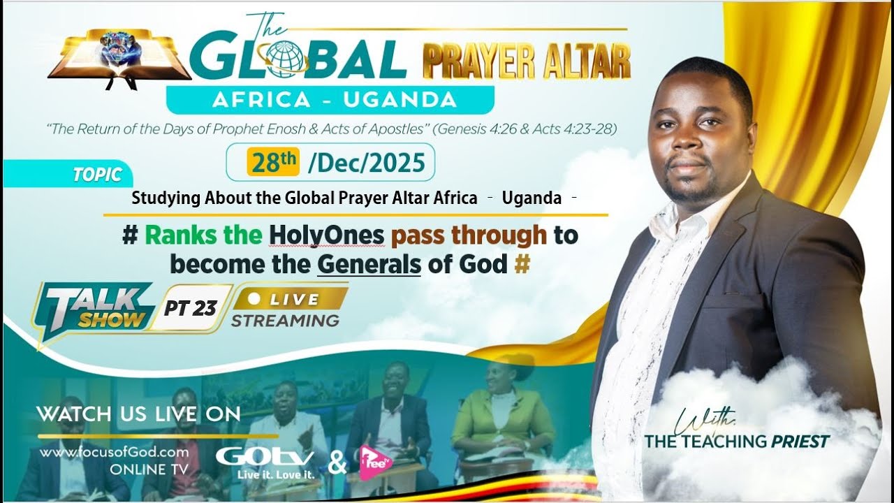 Ranks the Holy ones Pass through to become the Generals of God  | FOCUS OF GOD TV LIVE | 20251228