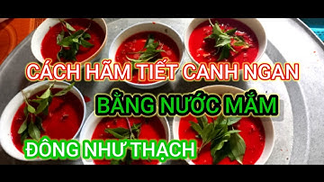 CÁCH HÃM TIẾT CANH NGAN  BẰNG NƯỚC MẮM, NHANH NHẤT VÀ HIỆU QUẢ