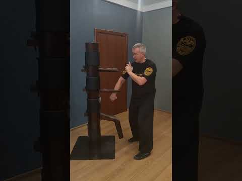 Вин Чун. Деревянный манекен. Фошанское направление #винчун #wingchun #woodendummy #chinese