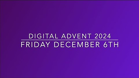 First Week of Advent | Friday December 6, 2024