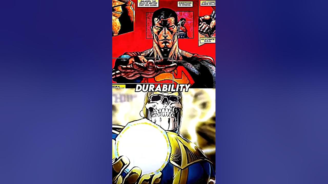 Cosmic Armour Superman Vs Astral Regulator Thanos - YouTube
