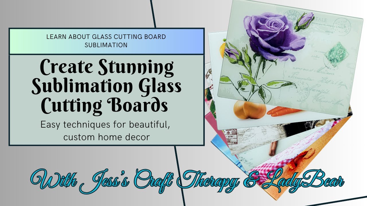 Sublimating a glass cutting board