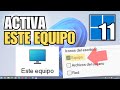 CÓMO poner ESTE EQUIPO y otros ICONOS CLÁSICOS en el ESCRITORIO de WINDOWS 11