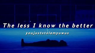 Tame Impala - the less I know the better (slowed + edited) // lyrics in the description